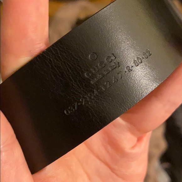 Gucci Shiny Silver Buckle Belt Patent Black - Picture 4 of 4